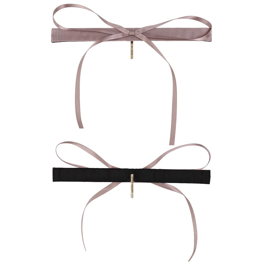 Skinny Bow Snap Band Pony Hook