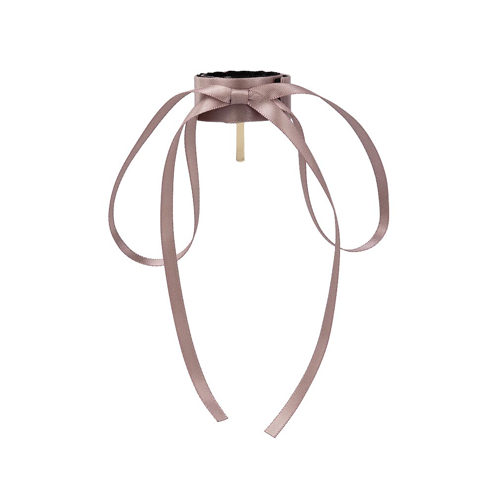 Skinny Bow Snap Band Pony Hook