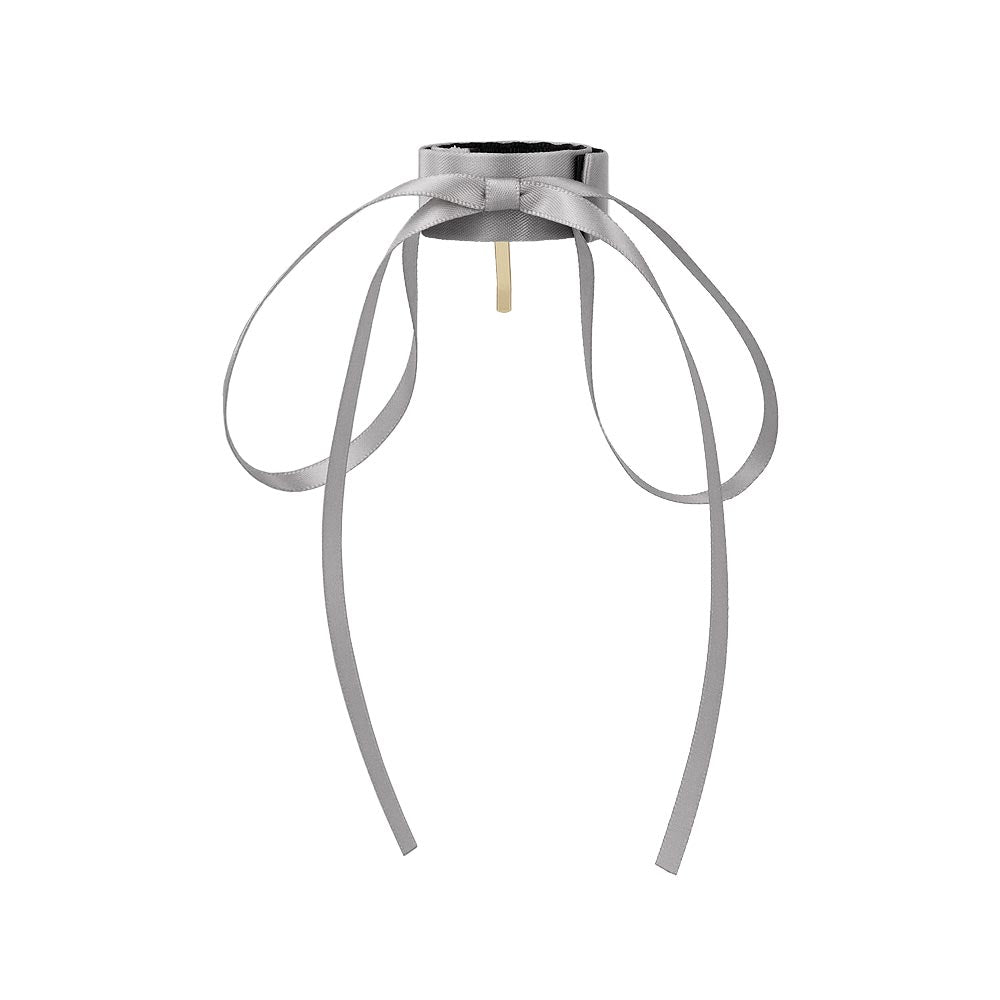 Skinny Bow Snap Band Pony Hook