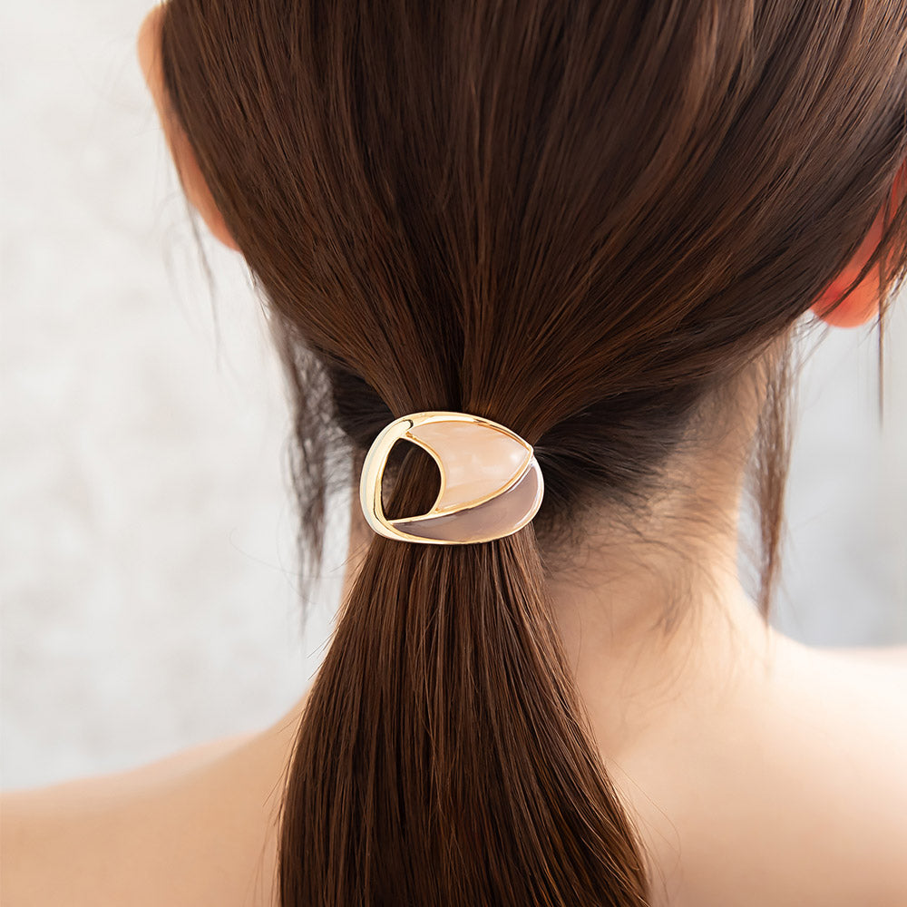 Fuzzy Metallic and Bow Hair Elastic Pack