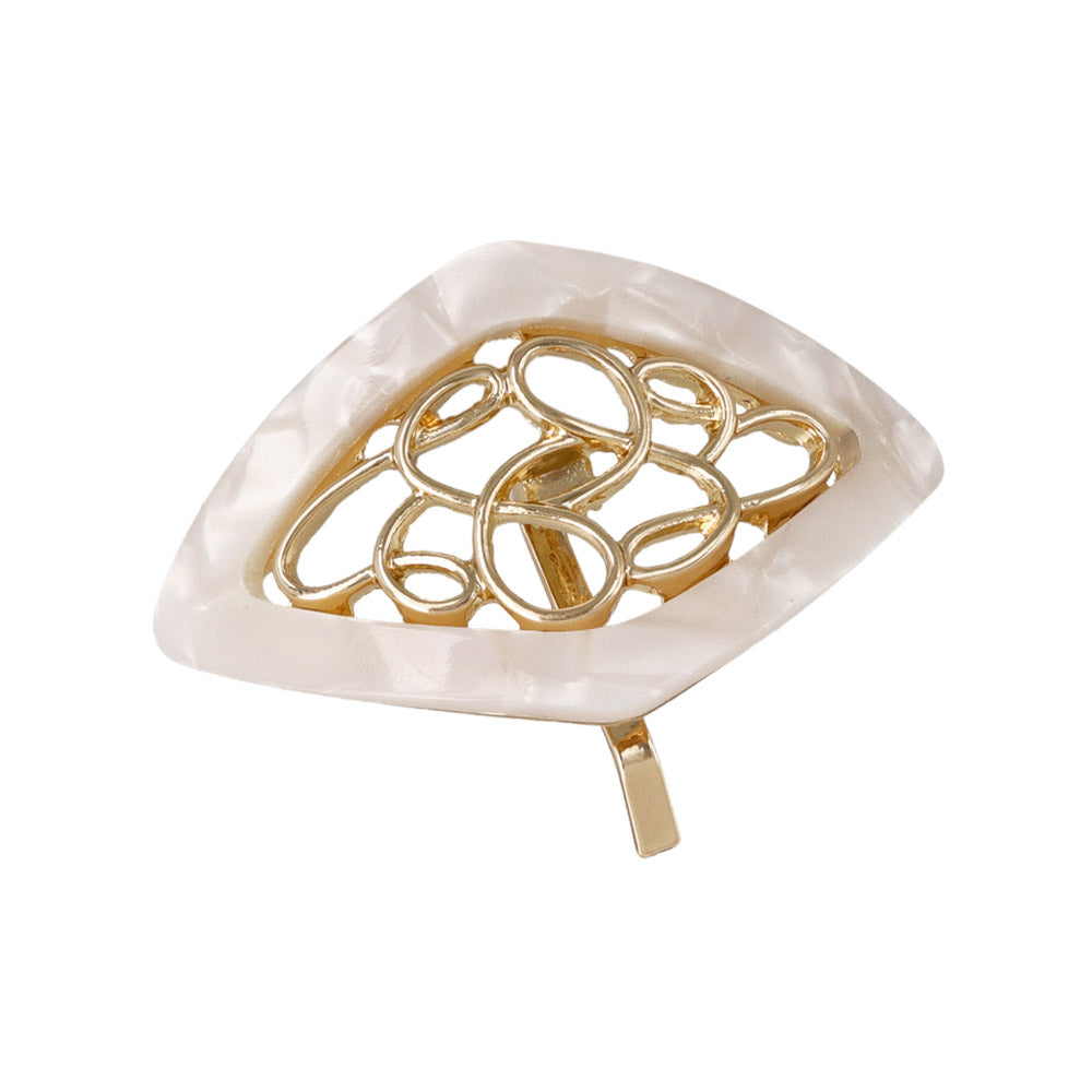 Marble Rhombus Ornate Pony Hook