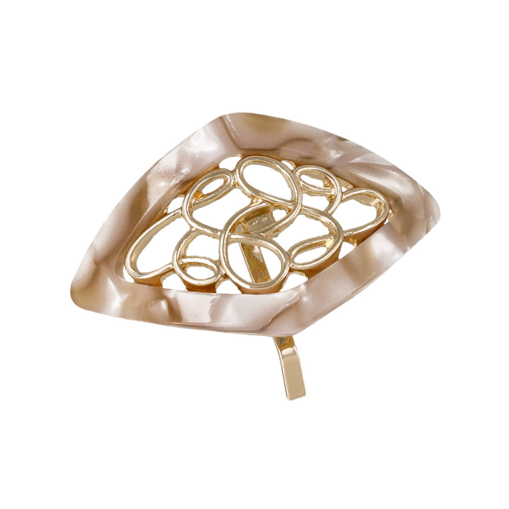 Marble Rhombus Ornate Pony Hook