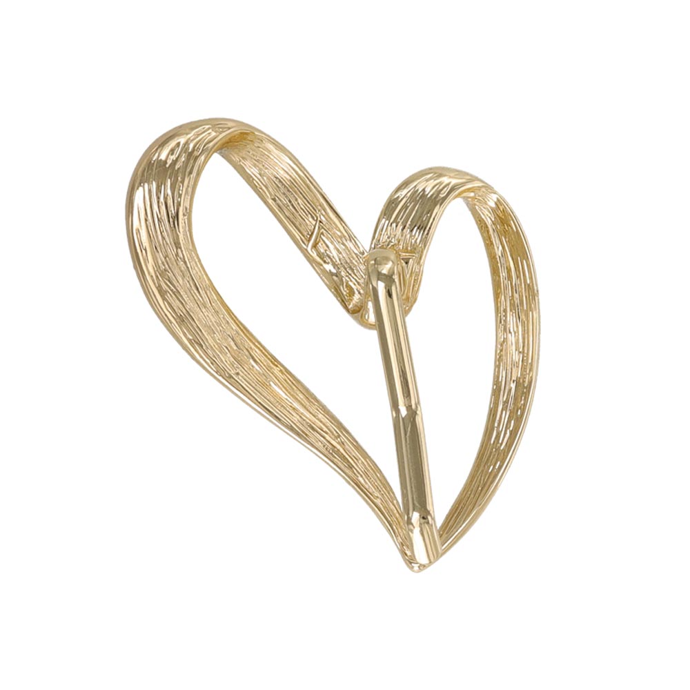 Wavy Shell Heart Pony Hook