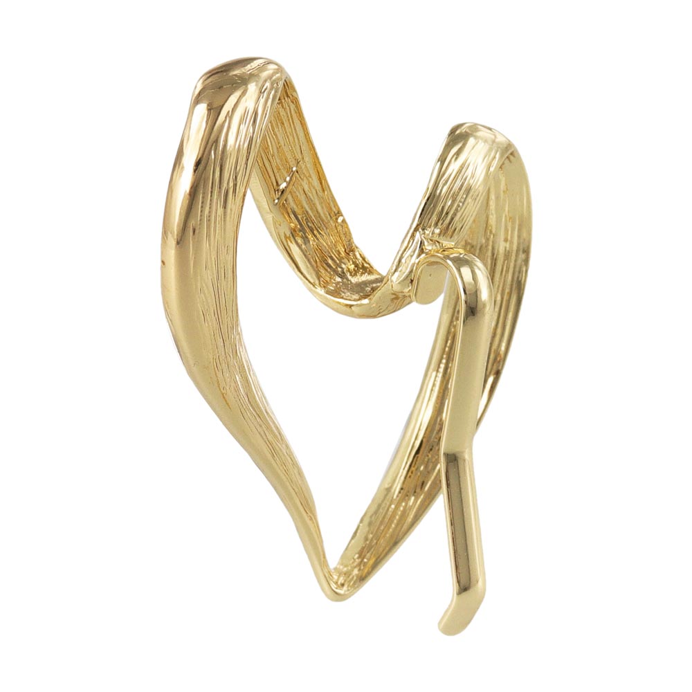 Wavy Shell Heart Pony Hook