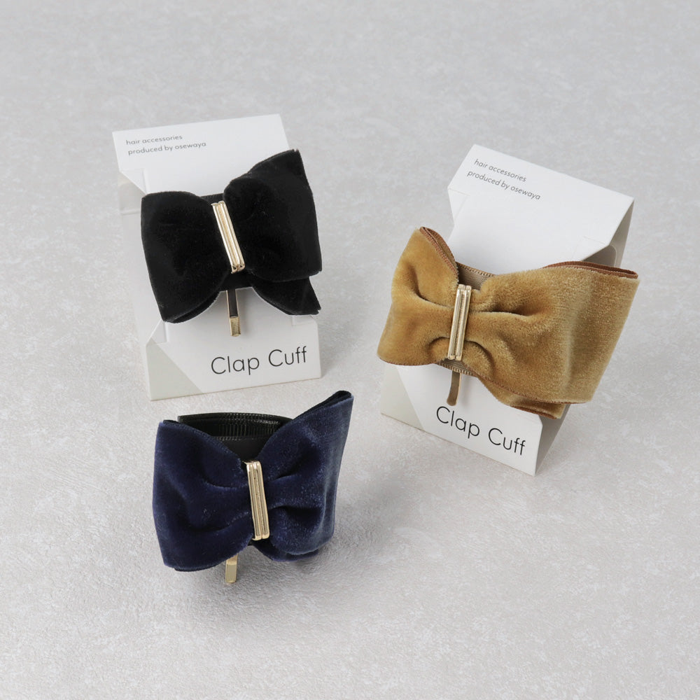 Asymmetrical Velvet Bow Pony Hook - osewaya