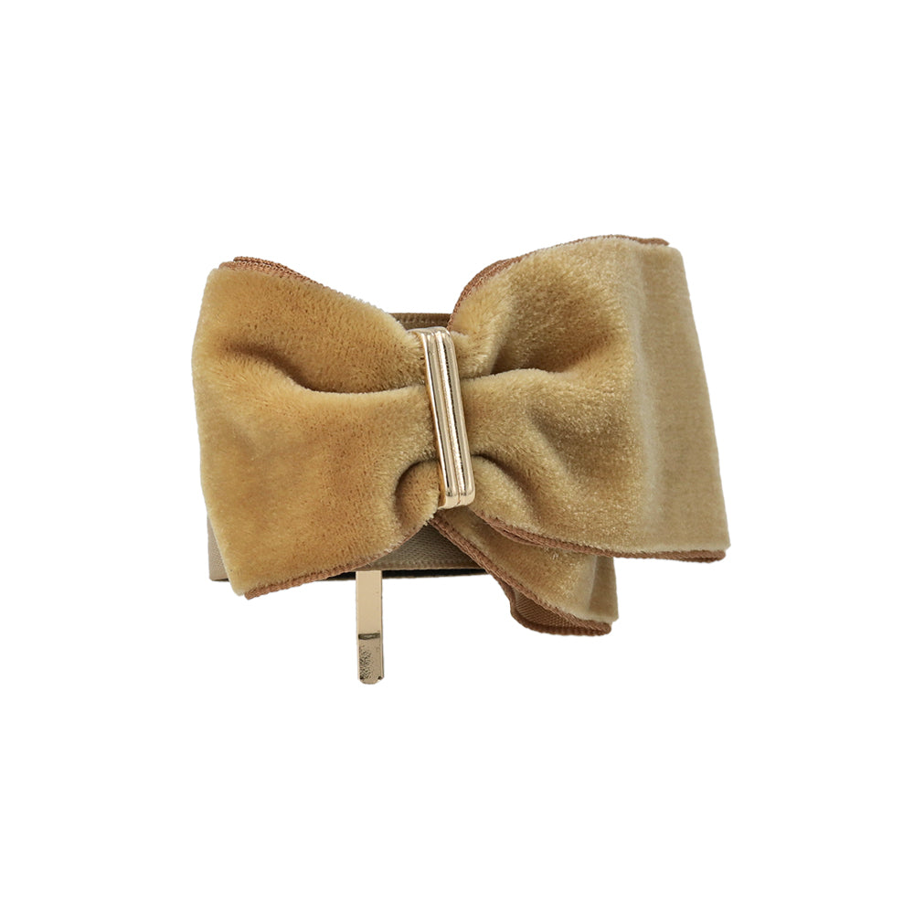 Asymmetrical Velvet Bow Pony Hook