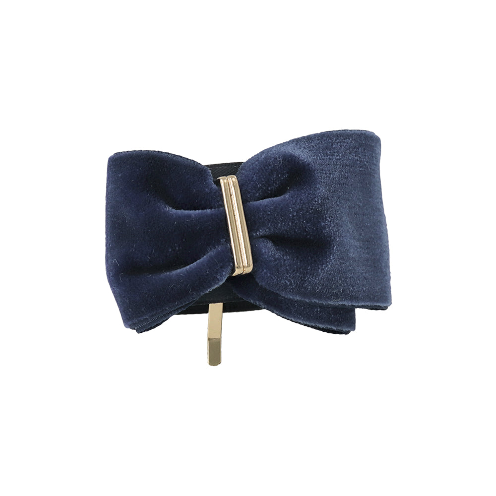 Asymmetrical Velvet Bow Pony Hook