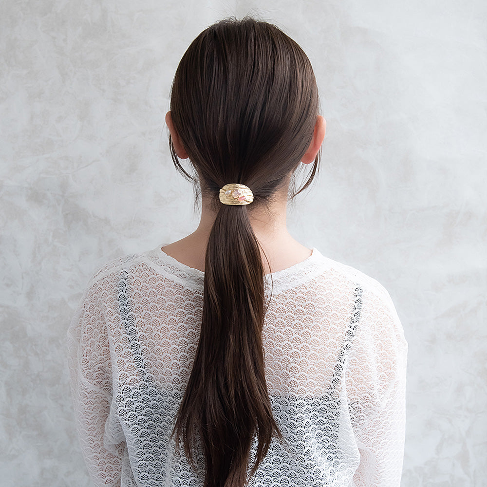 Textured Oval Pony Hook