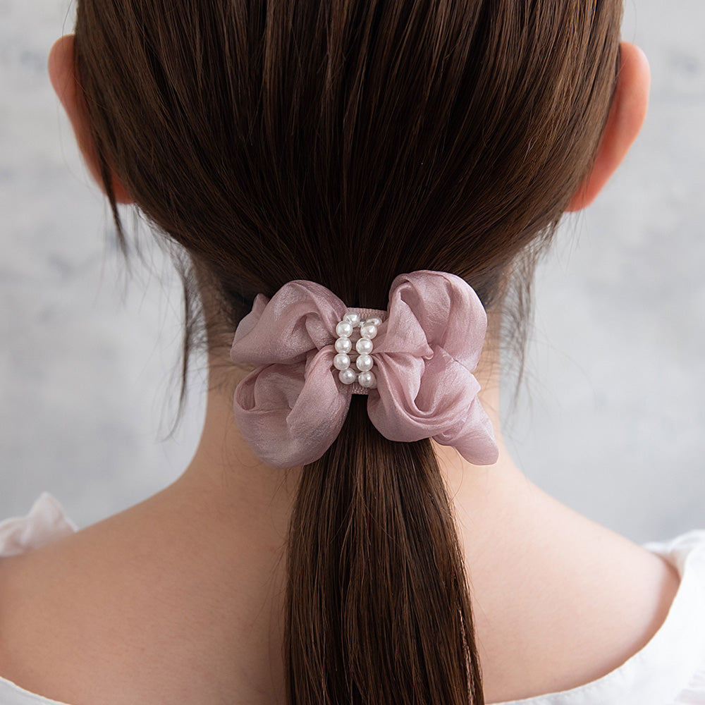 Pearlized Bow Pony Hook