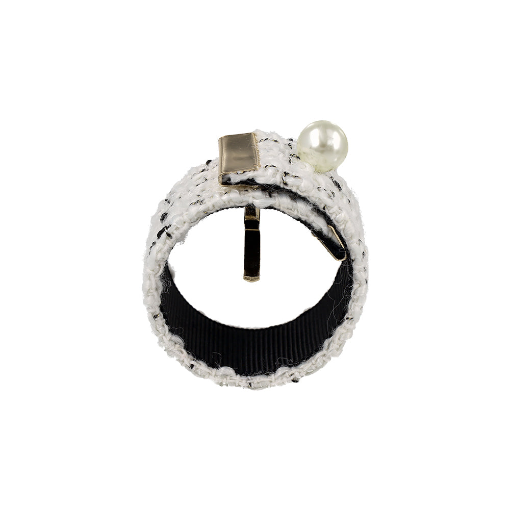 Tweed Snap Band Pony Hook