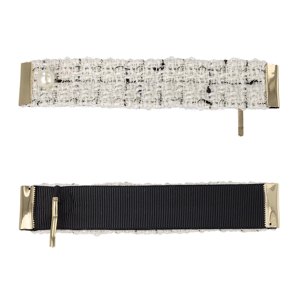 Tweed Snap Band Pony Hook