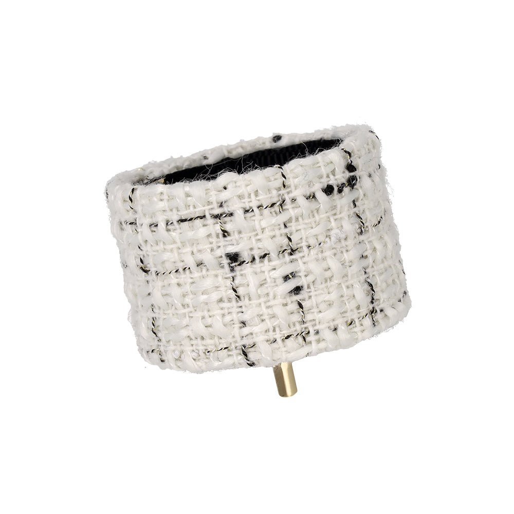 Tweed Snap Band Pony Hook