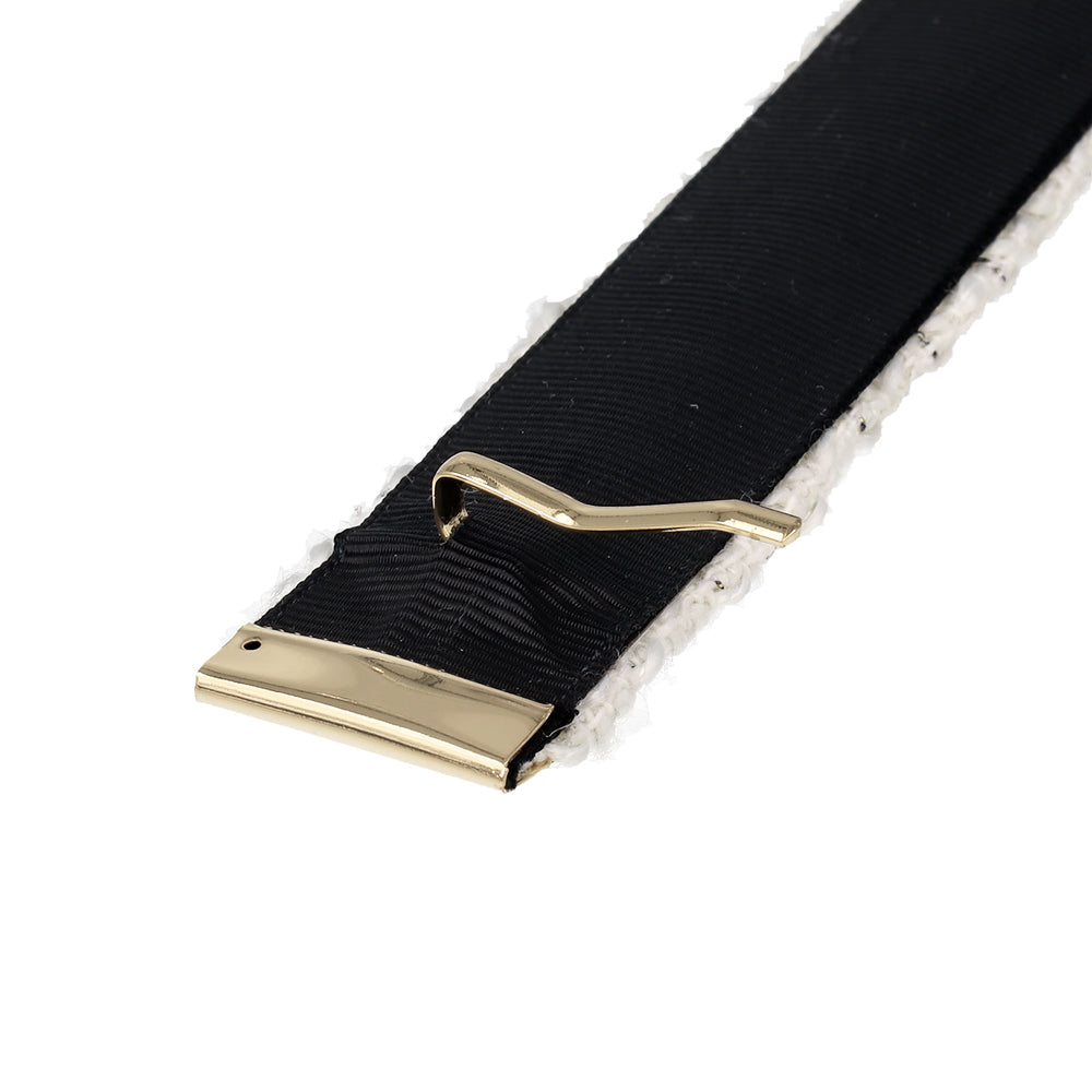 Tweed Snap Band Pony Hook