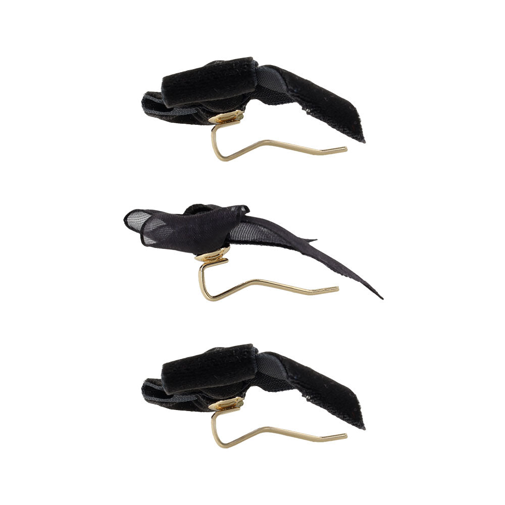 Velvet Bow Pony Hook Set