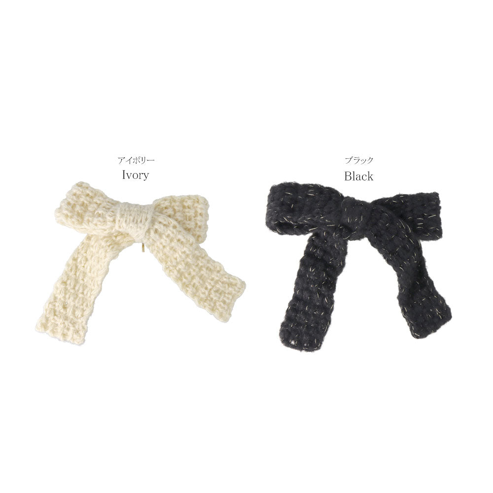 Knitted Bow Pony Hook