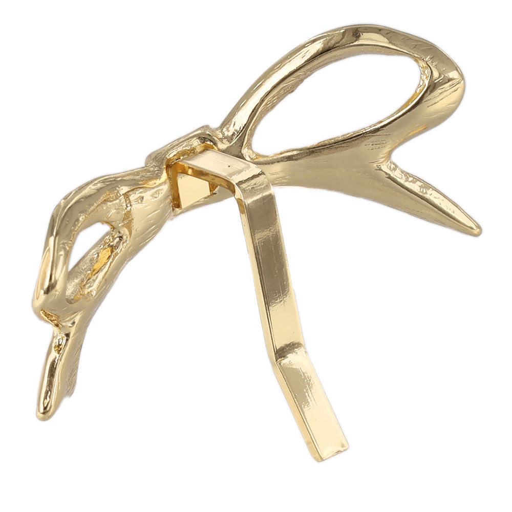 Asymmetric Skinny Bow Pony Hook