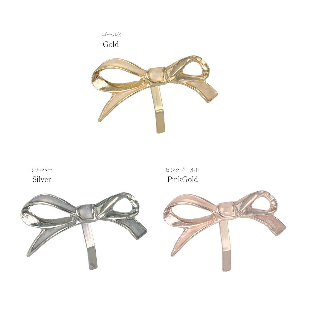 Asymmetric Skinny Bow Pony Hook