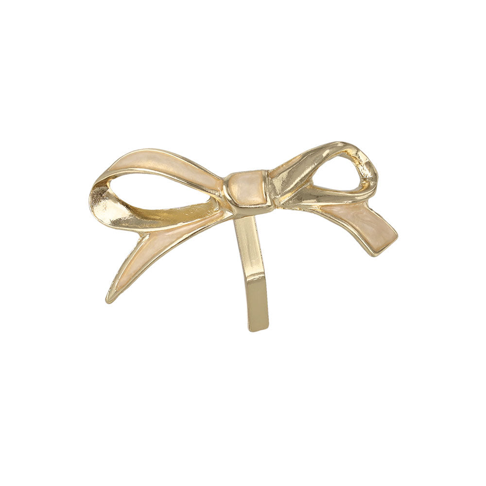 Asymmetric Skinny Bow Pony Hook