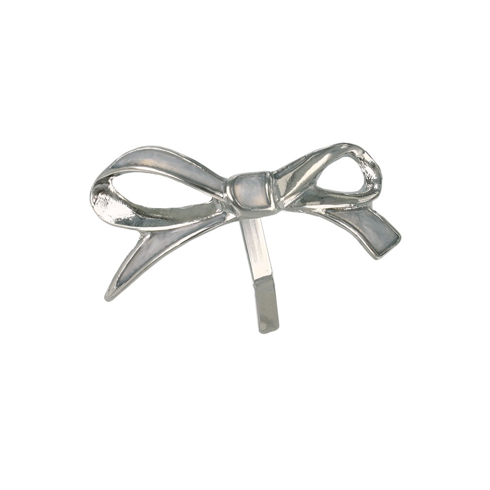 Asymmetric Skinny Bow Pony Hook