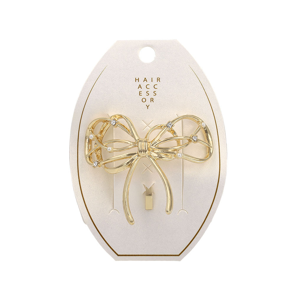 Skinny Layered Bow Pony Hook