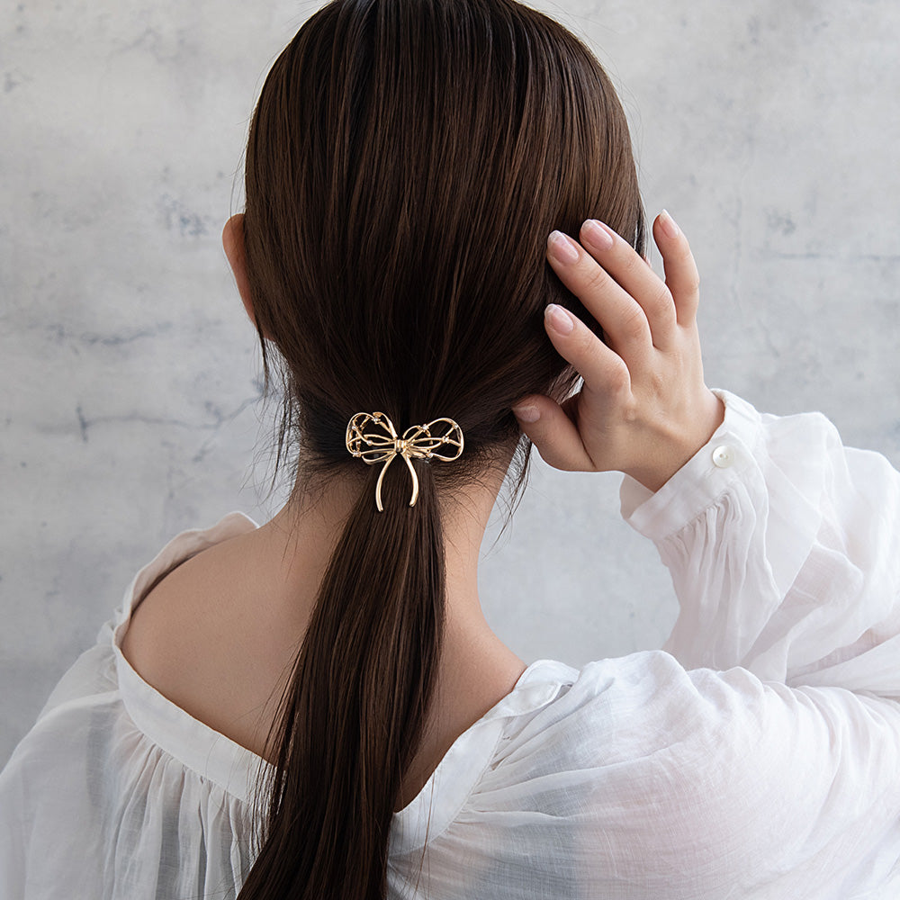 Skinny Layered Bow Pony Hook