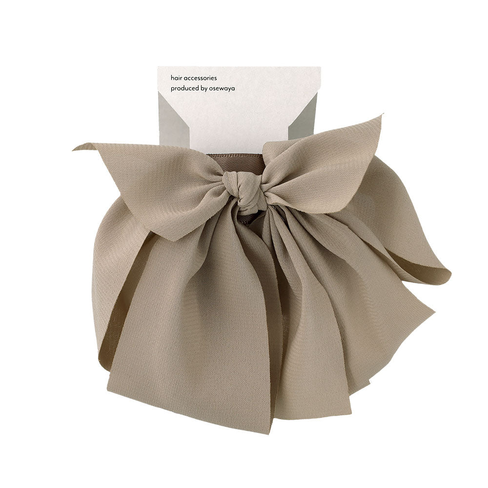 Drapey Bow Snap Band Pony Hook