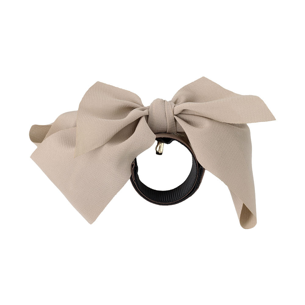 Drapey Bow Snap Band Pony Hook
