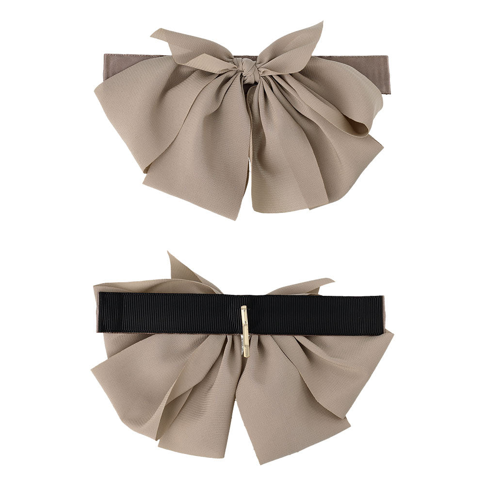 Drapey Bow Snap Band Pony Hook