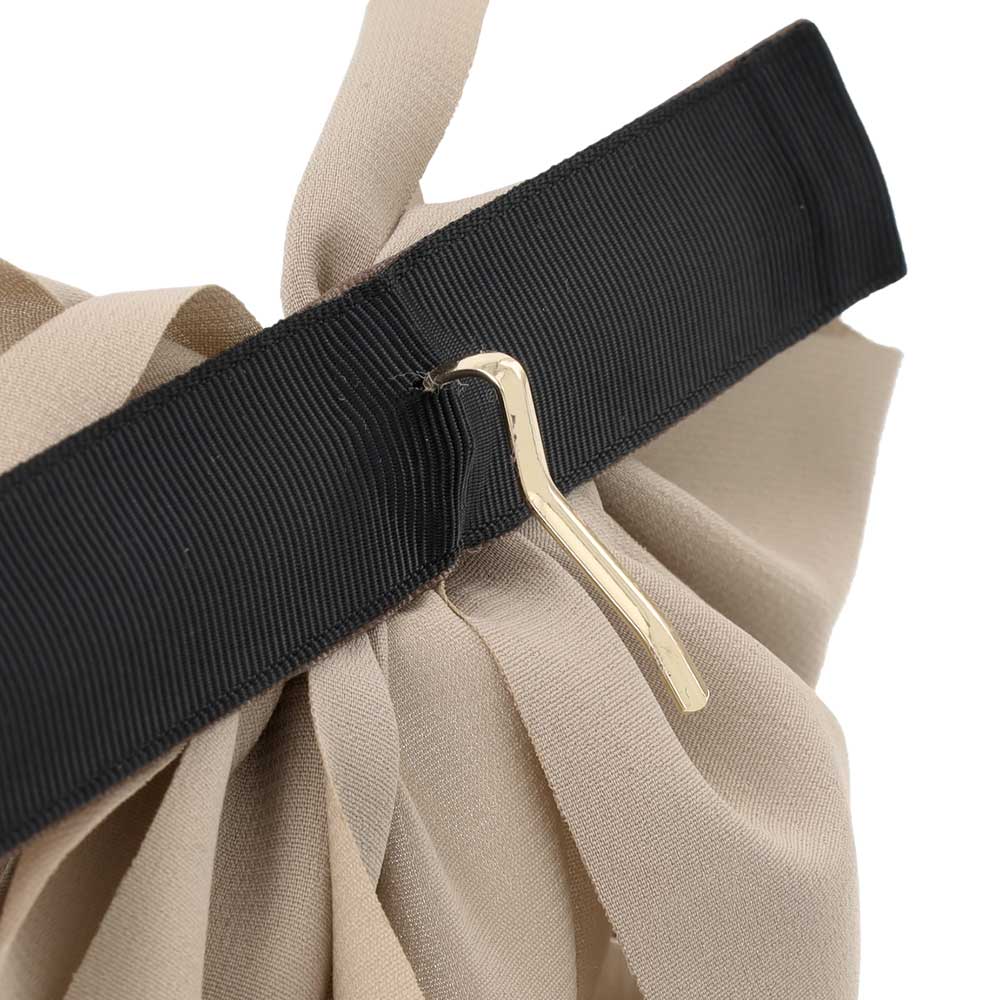 Drapey Bow Snap Band Pony Hook