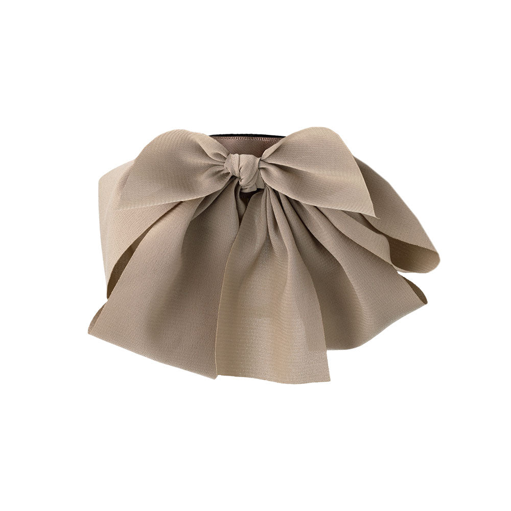Drapey Bow Snap Band Pony Hook