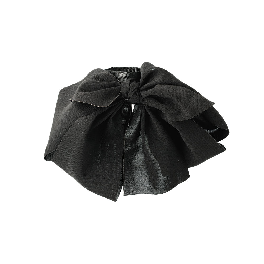 Drapey Bow Snap Band Pony Hook