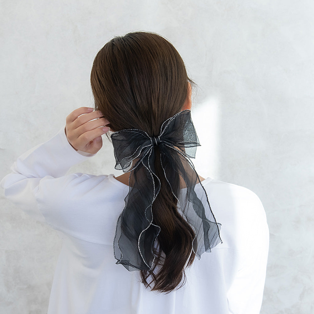 Oversized Longtail Bow Pony Hook