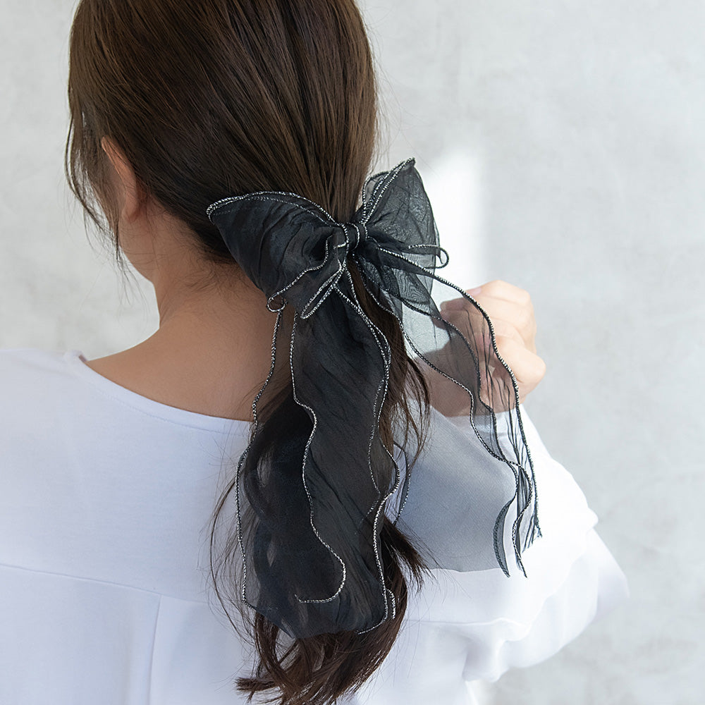 Oversized Longtail Bow Pony Hook