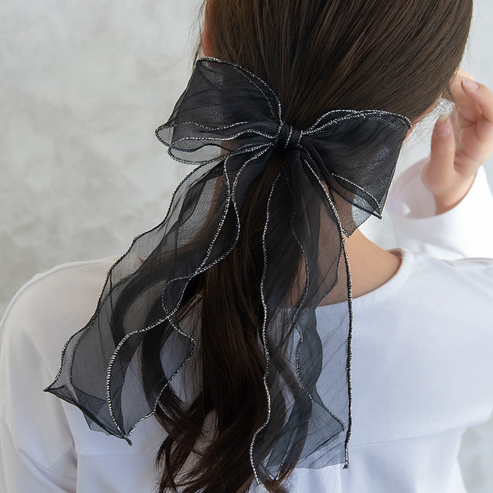 Oversized Longtail Bow Pony Hook