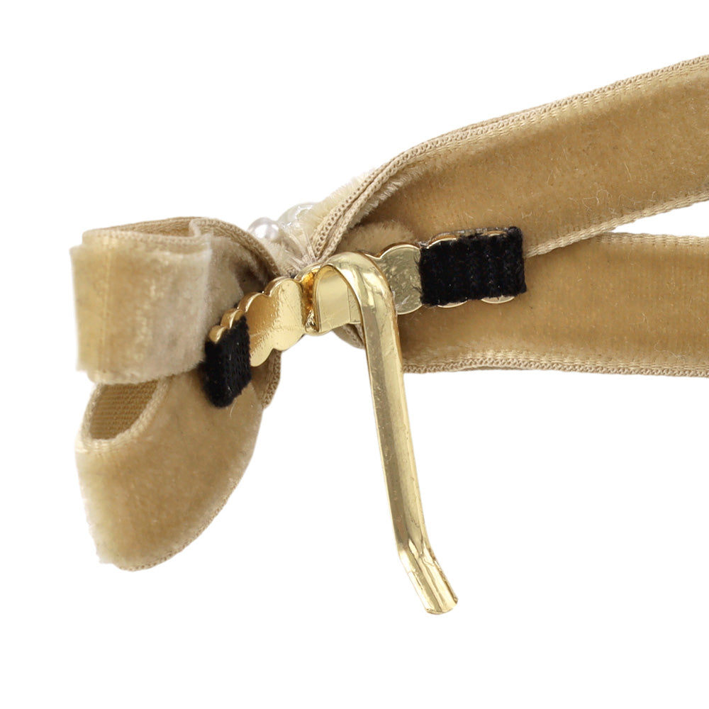 Velvet Bow Pony Hook Set