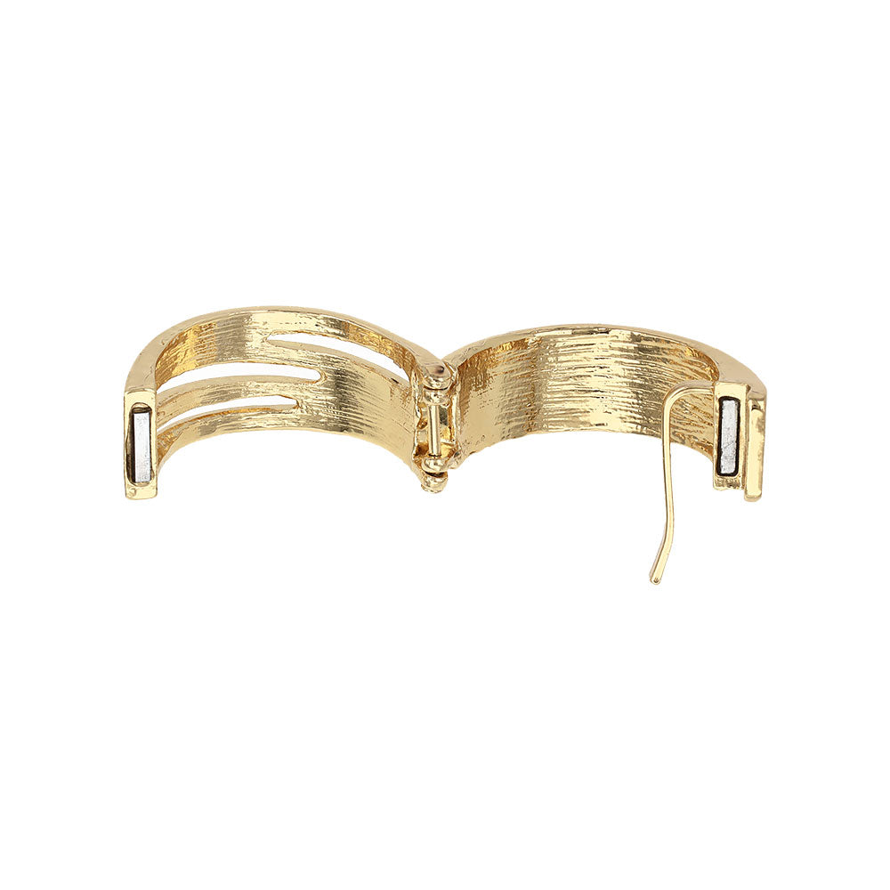 Textured Metal Cuff Pony Hook