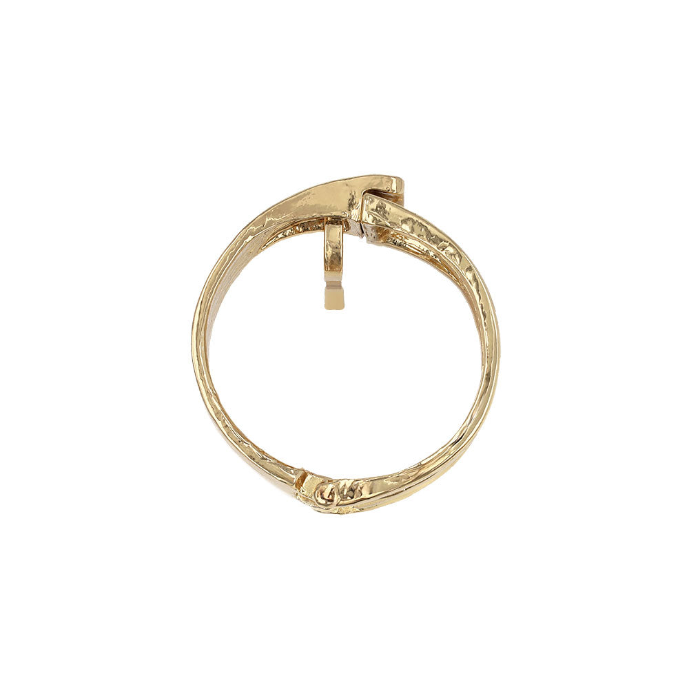 Textured Metal Cuff Pony Hook