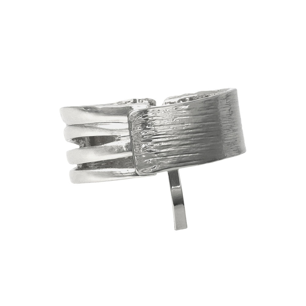 Textured Metal Cuff Pony Hook