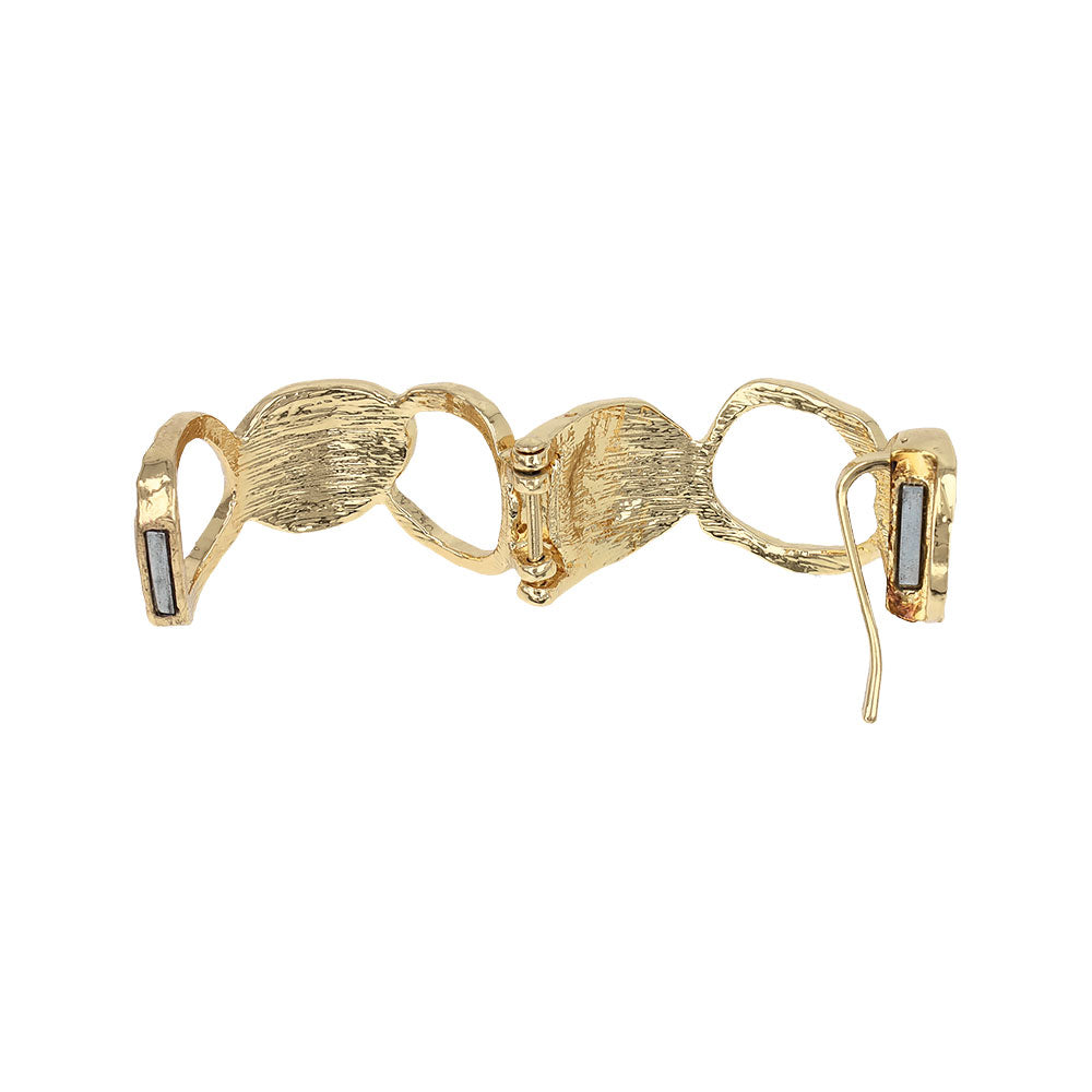 Textured Circle Cuff Pony Hook