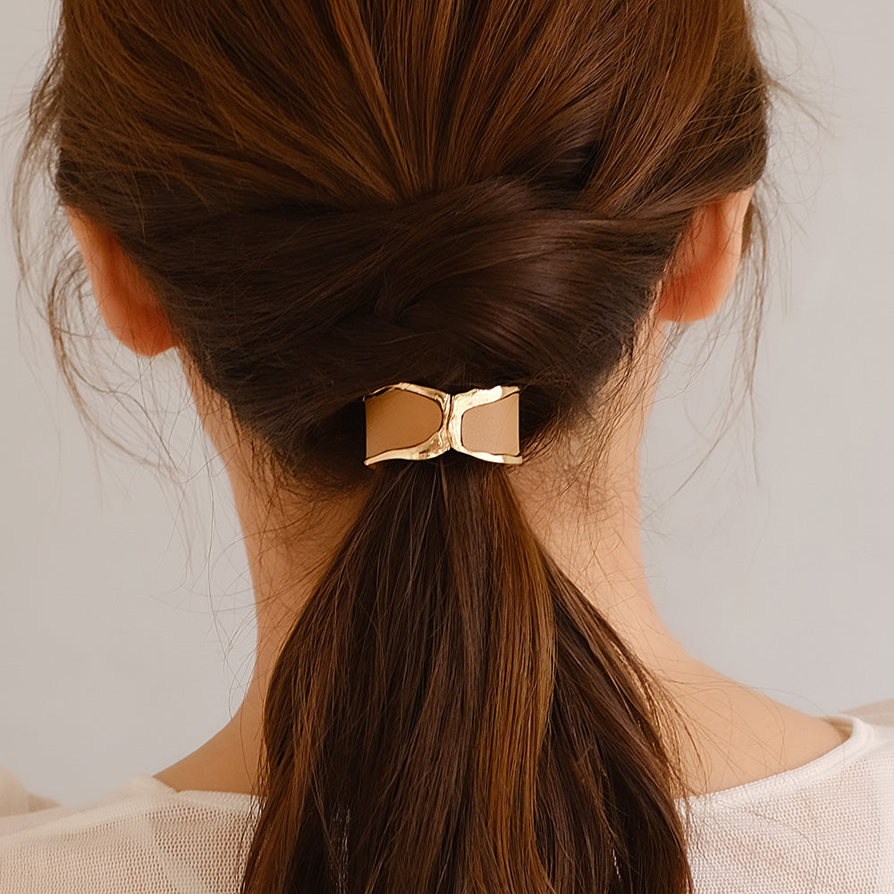 Faux Leather Cuff Pony Hook