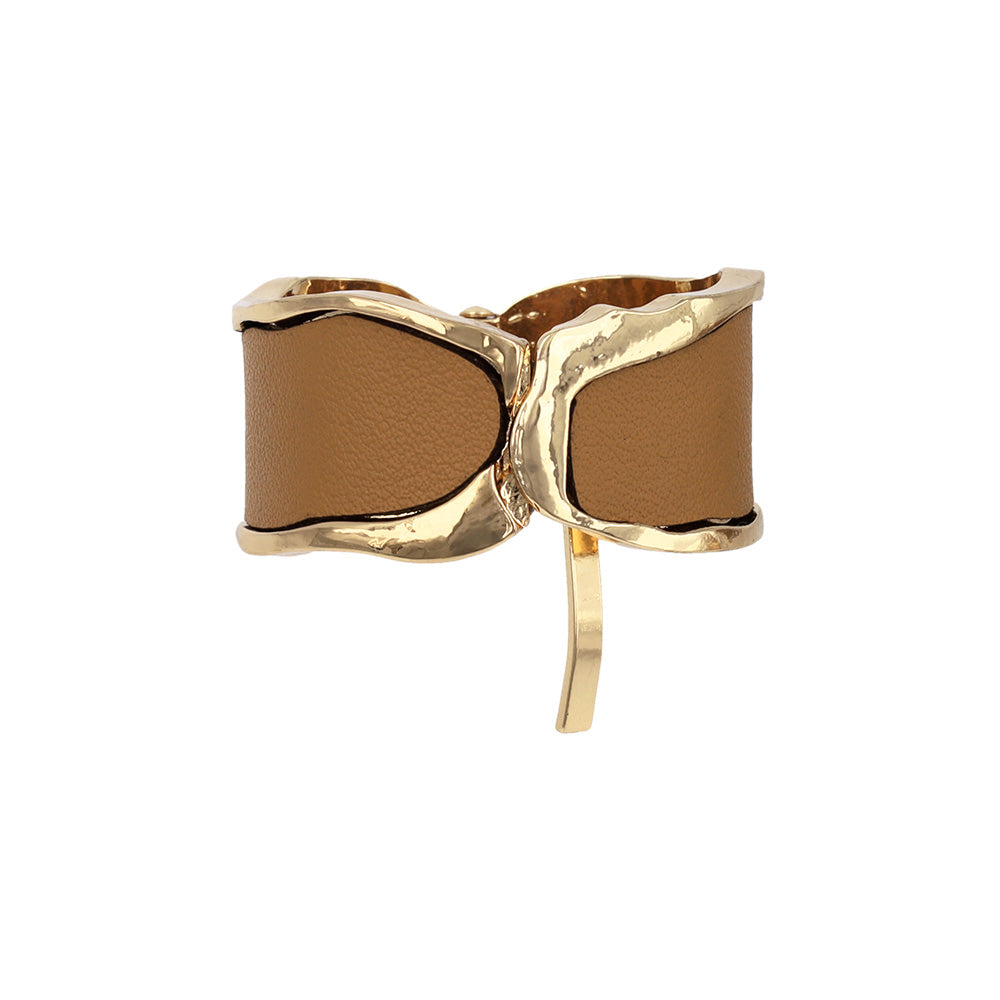 Faux Leather Cuff Pony Hook