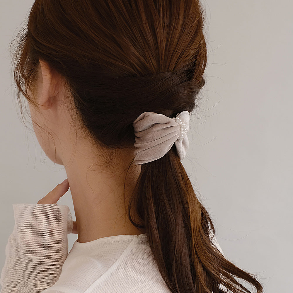 Velvet Snap Band Pony Hook