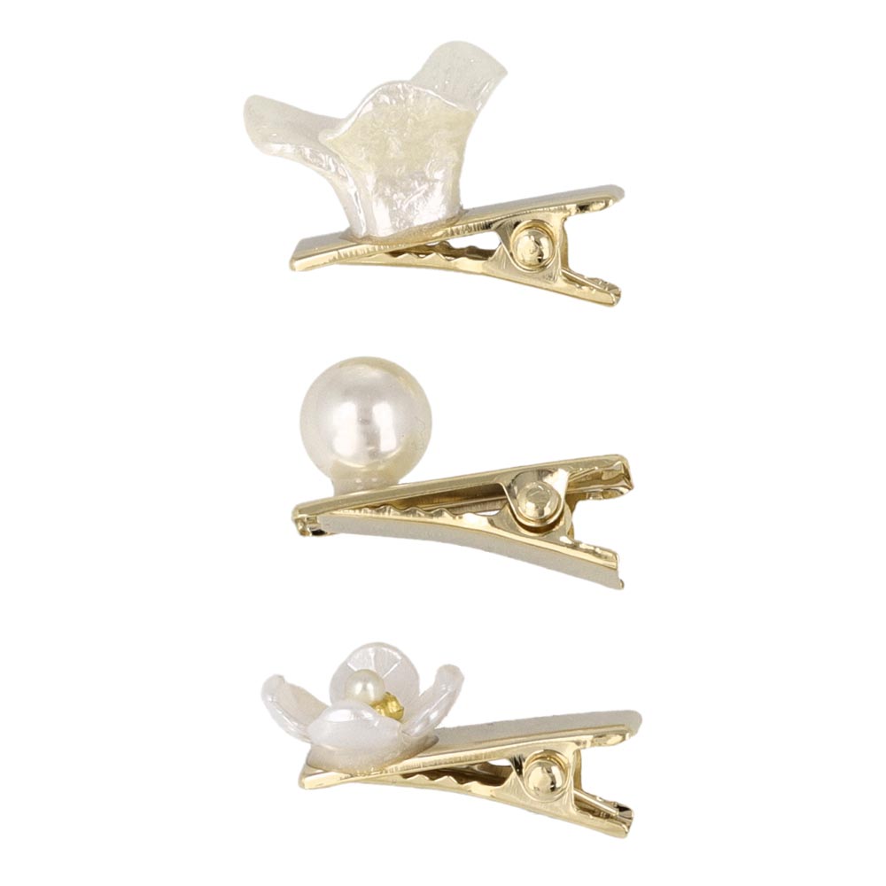 Pearly Hair Vine and Pinch Clip Set