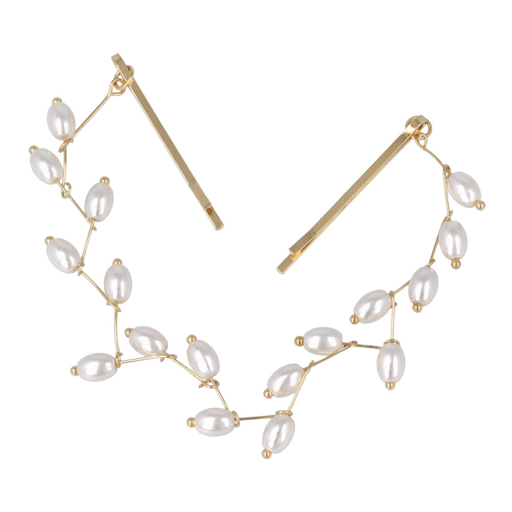 Pearly Hair Vine and Pinch Clip Set