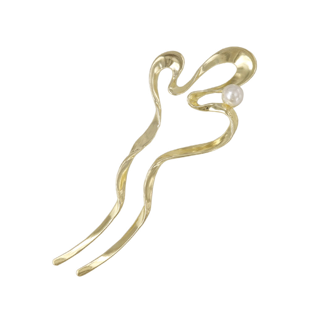 Pearl Squiggle Hair Stick