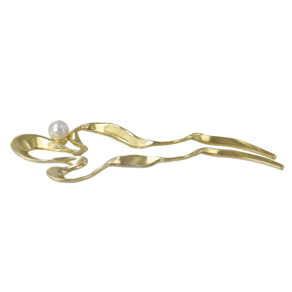 Pearl Squiggle Hair Stick