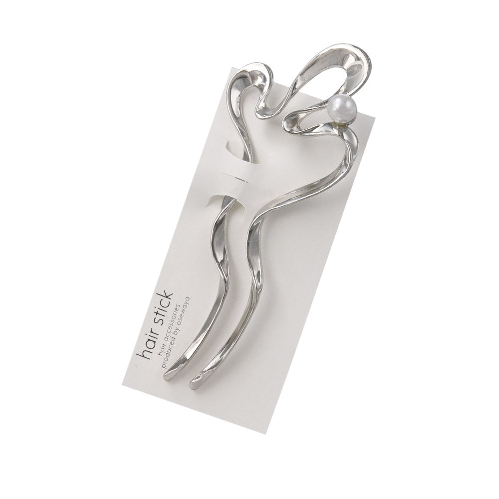 Pearl Squiggle Hair Stick
