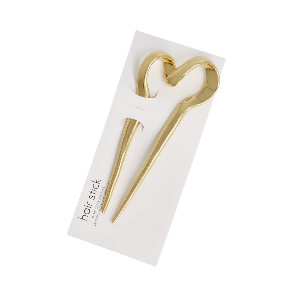 Twisted Heart Hair Stick