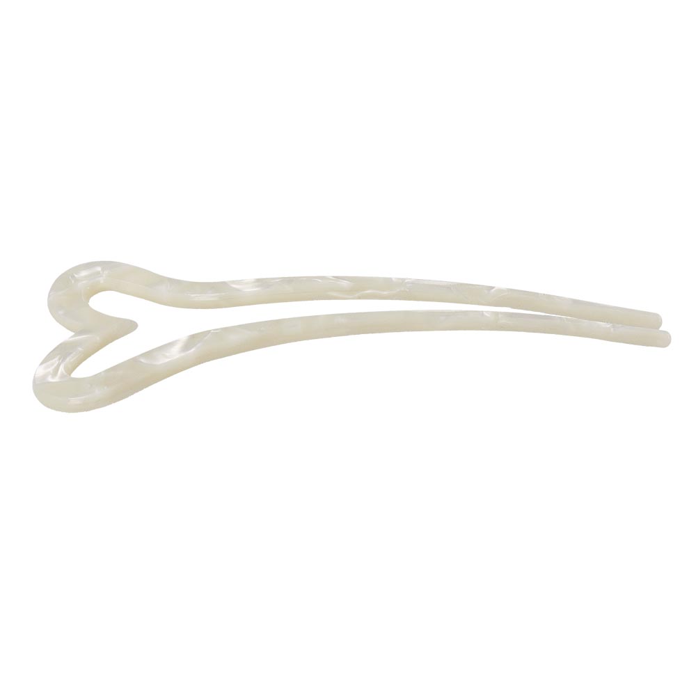 Marble Heart Shaped Hair Stick