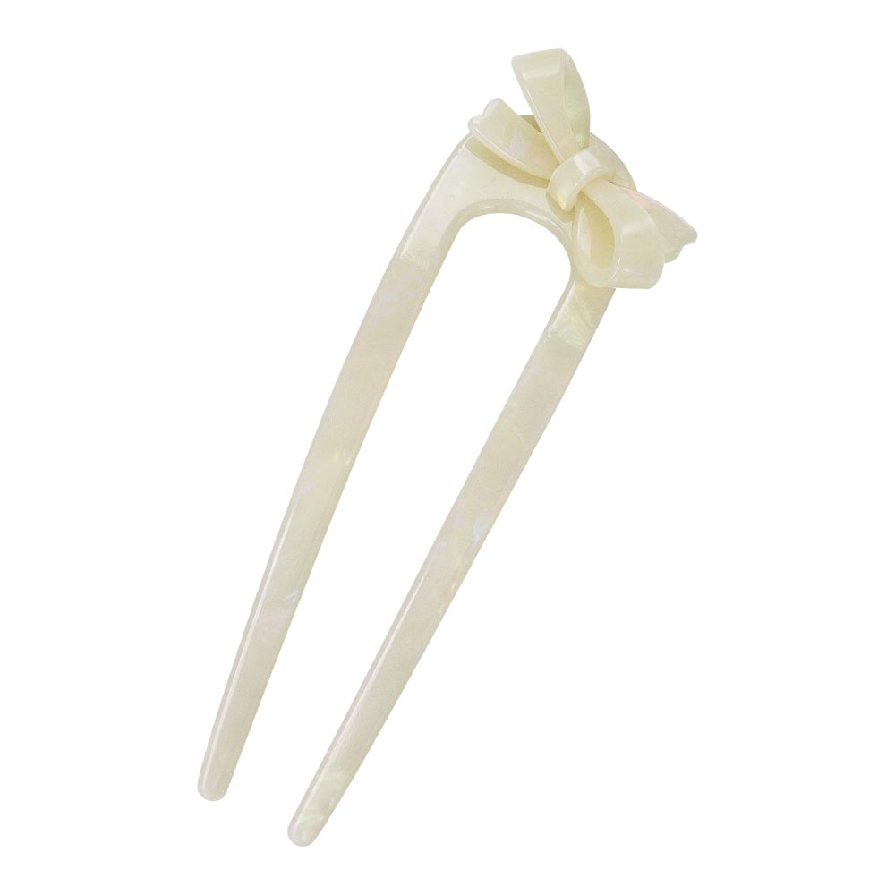 Marble Bowknot Hair Stick